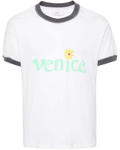 ERL T-shirt con stampa - Bianco