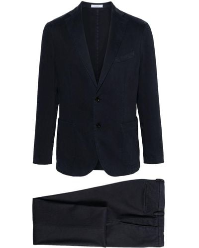 Boglioli Stretch-cotton Single-breasted Suit - Blue