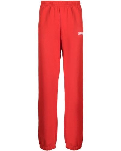 Jacquemus Le Jogging Track Trousers - Red
