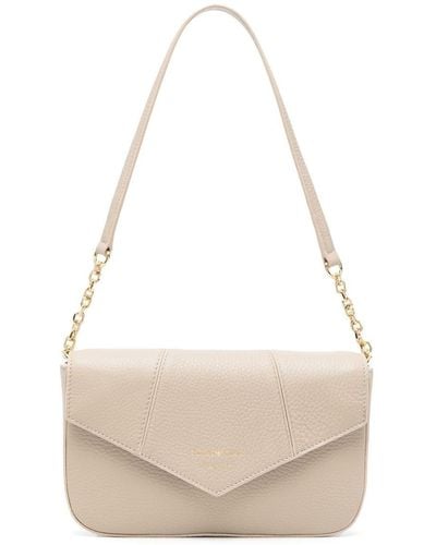 Emporio Armani Envelope Leather Shoulder Bag - White