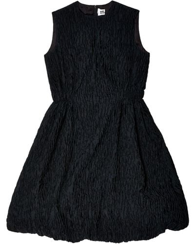 Noir Kei Ninomiya Crinkled Sleeveless Minidress - Black