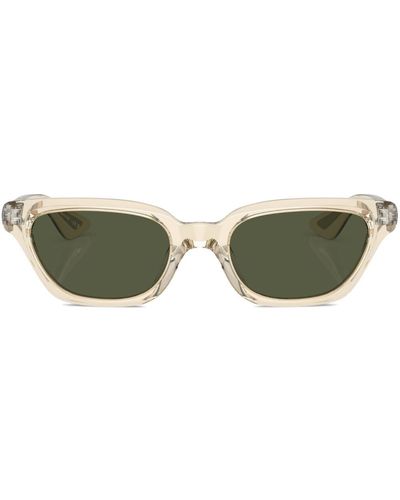 Oliver Peoples Transparent Cat-eye Frame Sunglasses - Green