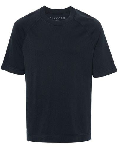 Circolo 1901 Short raglan-sleeve cotton T-shirt - Blau