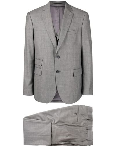 N.Peal Cashmere Single-breasted Three-piece Suit - Grey