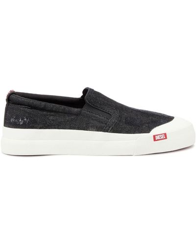 DIESEL S-athos Slip-on Sneakers - Zwart