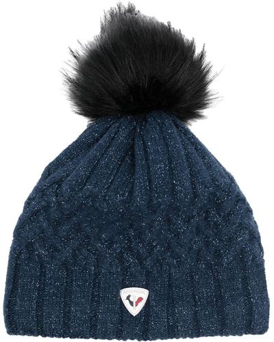 Rossignol Cable-knit Pompom Beanie - Blue