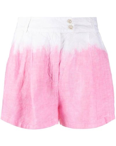 120% Lino Set con shorts - Bianco