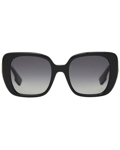 Burberry Eckige Sonnenbrille - Schwarz