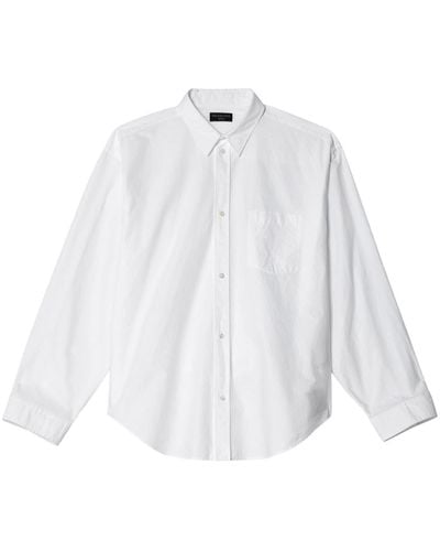 Balenciaga Button-up Cotton Shirt - White