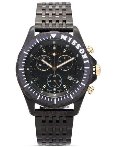 Missoni アーバン クロノグラフ 44mm 腕時計 - ブラック