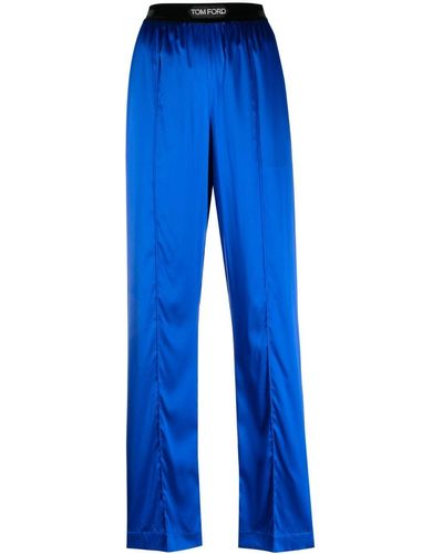 Tom Ford Pantalones rectos - Azul