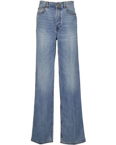 Zimmermann High-waisted Wide-leg Jeans - Blauw