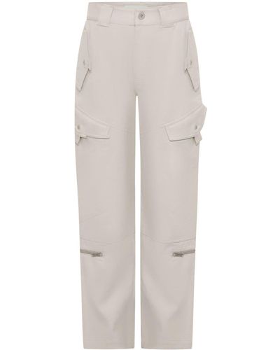 Dion Lee Tactical Straight-leg Cargo Trousers - White