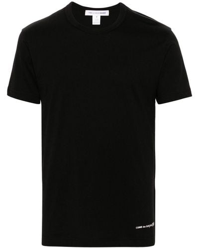 Comme des Garçons Camiseta con logo estampado - Negro