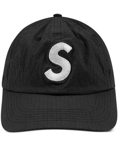 Supreme S Logo 6-panel Cap - Black