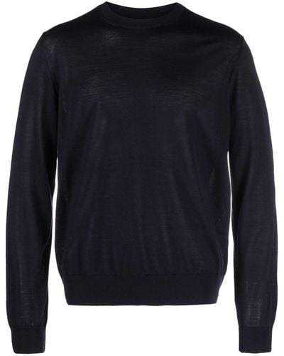 Herno Fine-knit Virgin Wool Sweater - Blue