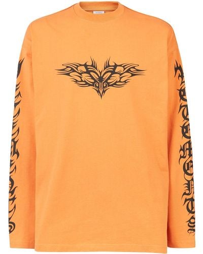 Vetements Gothic-logo T-shirt - Orange