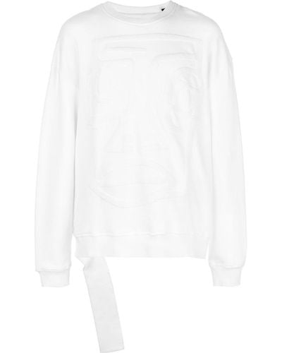 Haculla Felpa NYC Destructed - Bianco