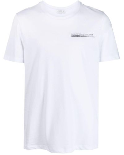 Ballantyne T-shirt en coton à logo imprimé - Blanc