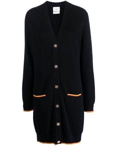 Barrie Button-up Cashmere Cardi-coat - Black