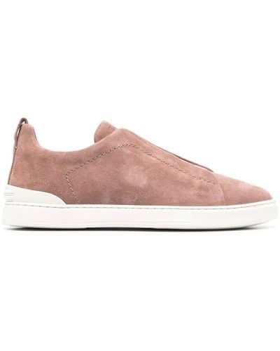 Zegna Triple Stitch Sneakers - Pink