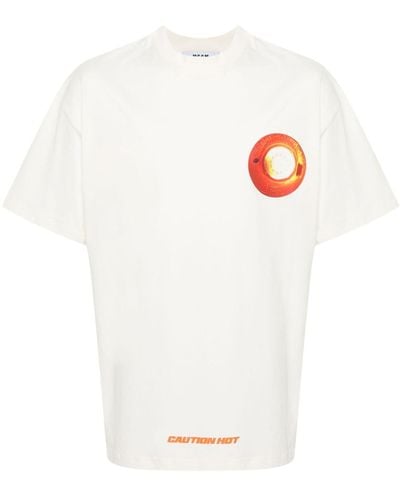 MSGM Katoenen T-shirt Met Print - Wit