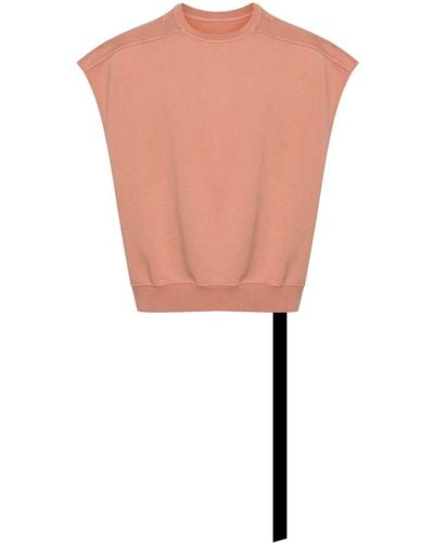 Rick Owens Sl Jumbo Tatlin Sleeveless Sweatshirt - White