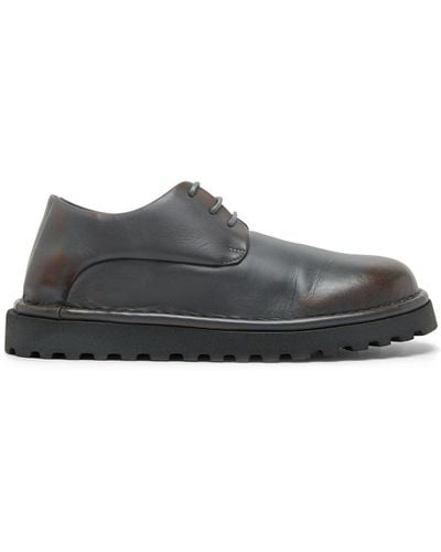 Marsèll Pallottola Leather Oxford Shoes - Grey