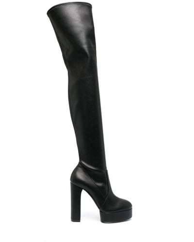 Casadei Cuissardes Betty 150 mm - Noir