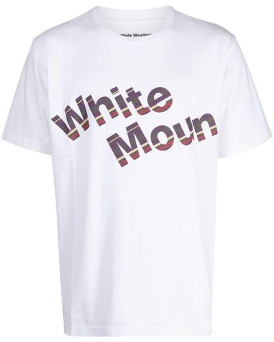 White Mountaineering Logo-printed Cotton T-shirt - White