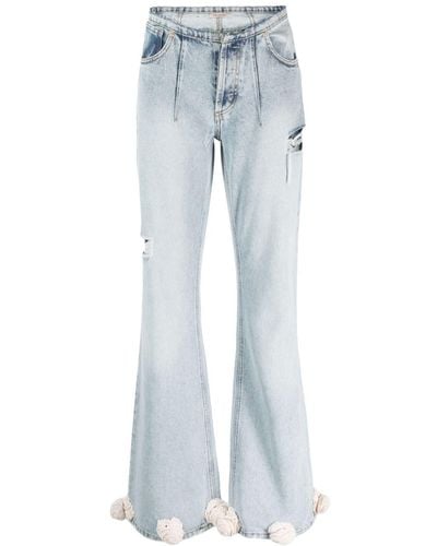 The Mannei Nula High-rise Flared Jeans - Blue