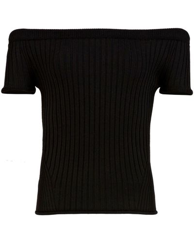 Khaite The Ricki Wool-blend Top - Black