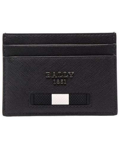 Bally Textured Leather Cardholder - Black