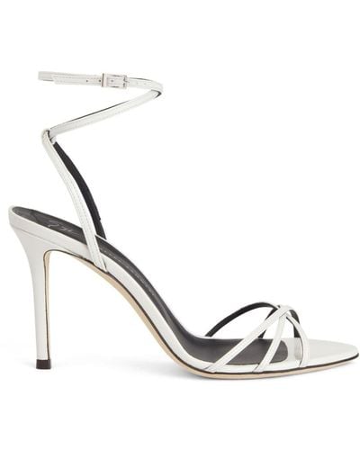 Giuseppe Zanotti Amiila Leather Sandals - White