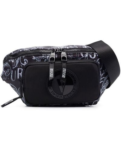 Versace Logo-print Belt Bag - Black