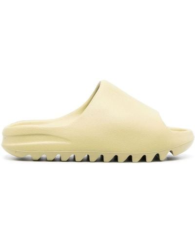 Yeezy Sandali slides con suola scanalata - Bianco