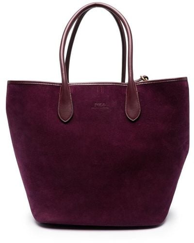 Polo Ralph Lauren Large Bellport Tote Bag - Purple