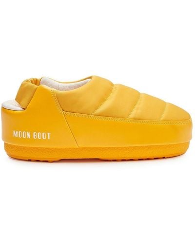 Moon Boot Evolution Padded Mules - Yellow