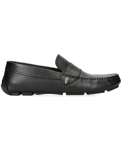 Kurt Geiger Stirling Leather Loafers - Black