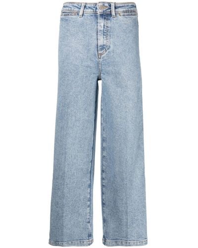 Tommy Hilfiger Bell-bottom Cropped Jeans - Blue