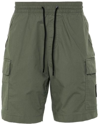 Calvin Klein Cargo-Shorts mit Logo-Applikation - Grün