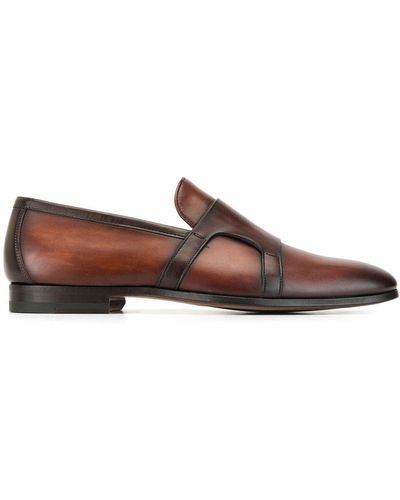 Magnanni Low Heel Loafers - Brown