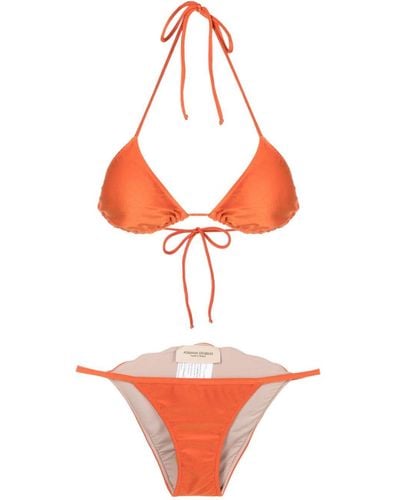 Adriana Degreas Shell Triangel-Bikini - Orange