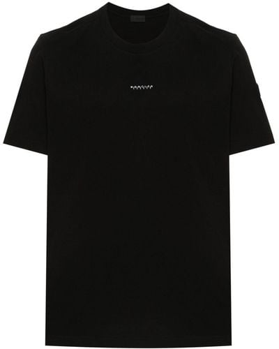 Moncler Camiseta con logo estampado - Negro
