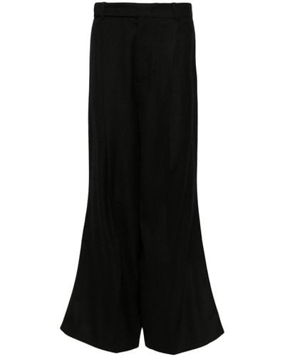 Hed Mayner Flared Tailored Trousers - Black