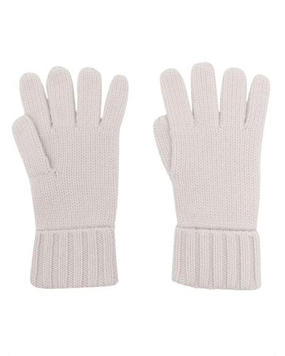N.Peal Cashmere Chunky-knit Organic-cashmere Gloves - Gray