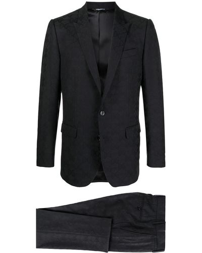 Dolce & Gabbana Dgジャカード スーツ - ブラック