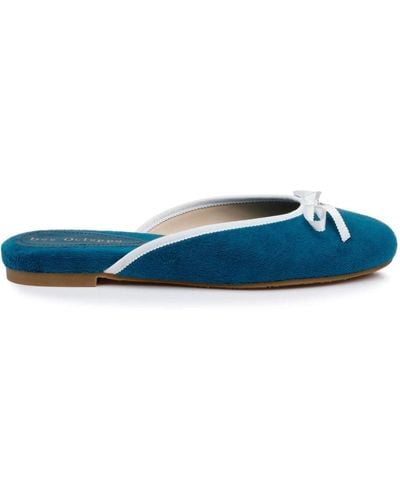 Dee Ocleppo Athens Terry-cloth Mules - Blue