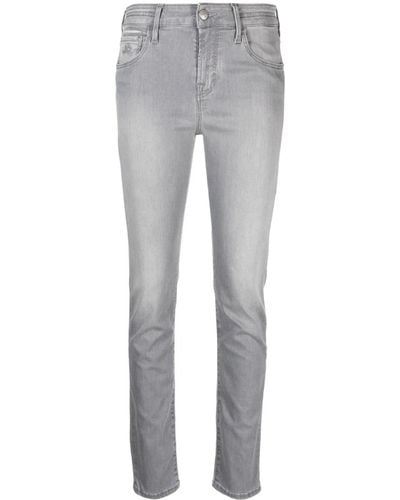 Jacob Cohen Kimberley Mid-rise Skinny Jeans - Grey