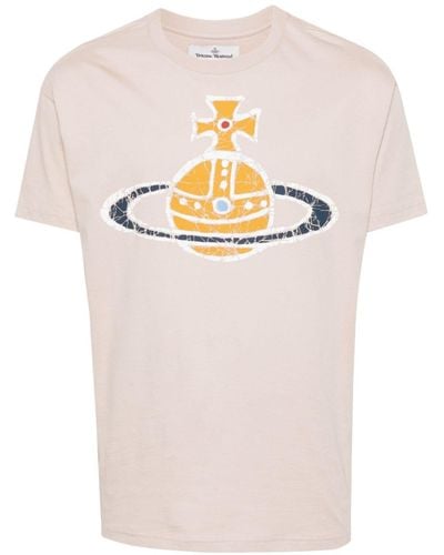 Vivienne Westwood Katoenen T-shirt Met Logoprint - Wit
